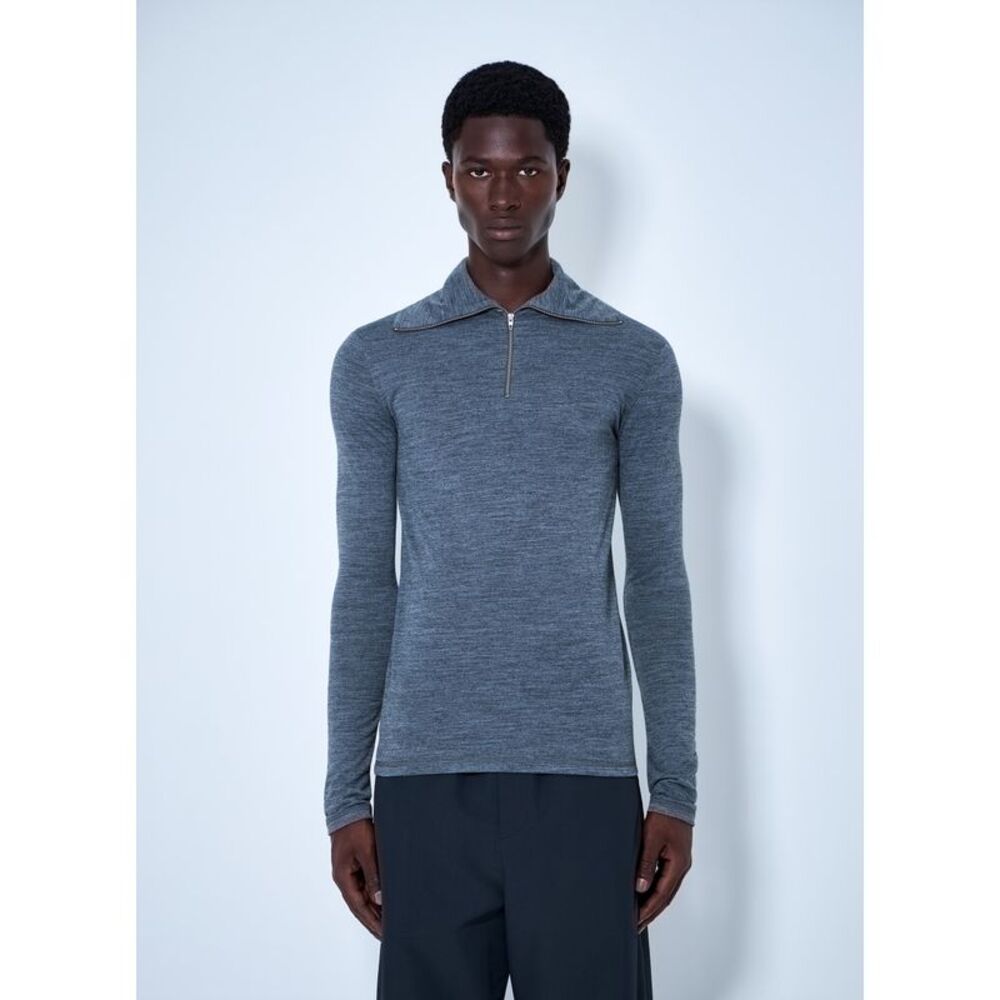 Jil Sander Men Half-Zip Long Sleeve Top